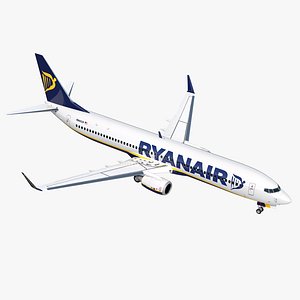 3D boeing 737-900 ryanair