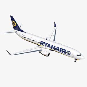 Boeing 737-900 Ryanair 3D Model