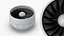 Thrust Fan Engine Unit White 3D model