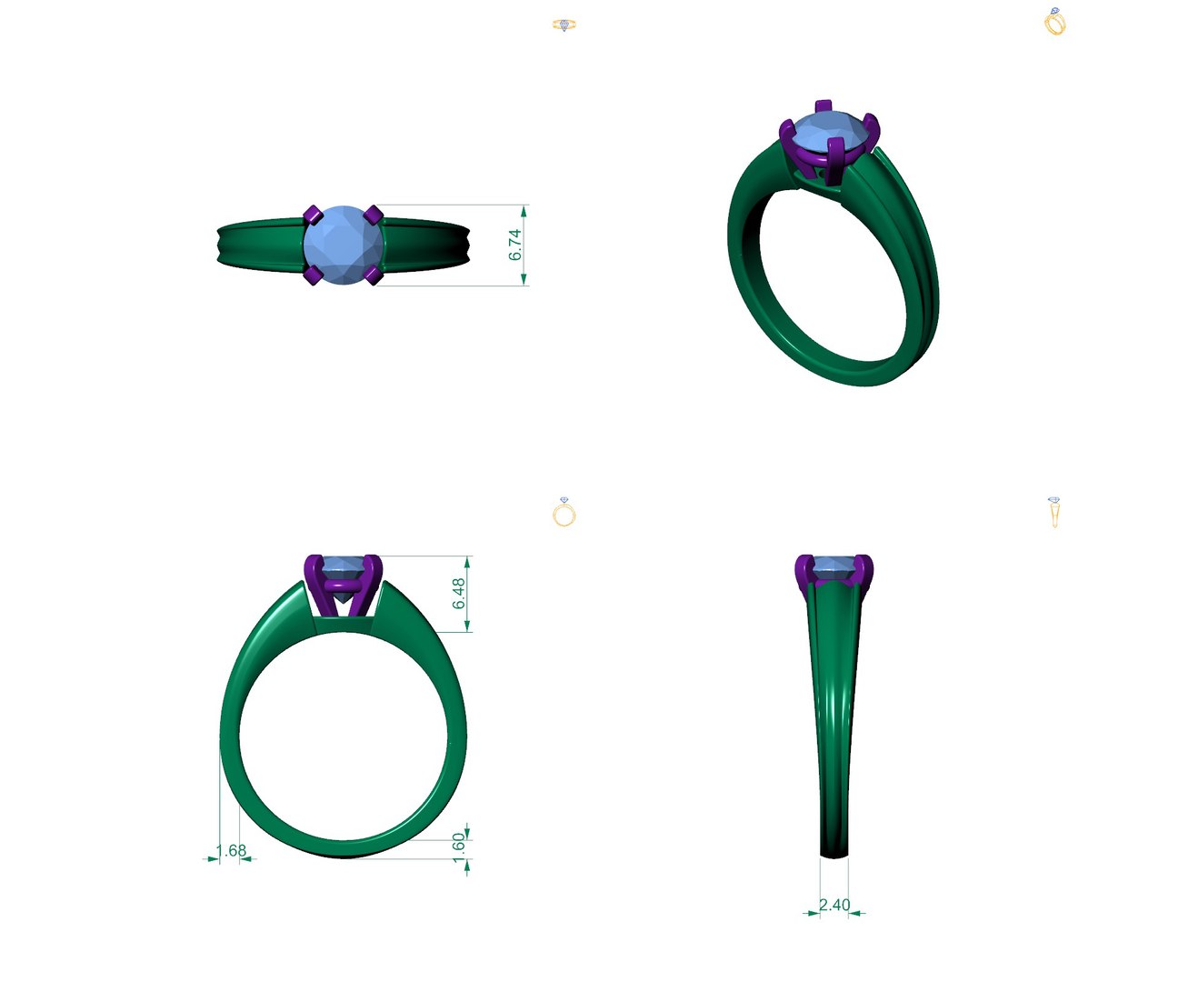 Jewelry ring model - TurboSquid 1677484