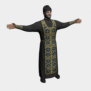 3d model priest