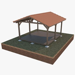 Wooden Stage model