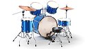 Detailed Blue Drums Kit