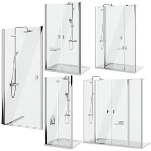 3D Shower doors Radaway Nes 8 set 142