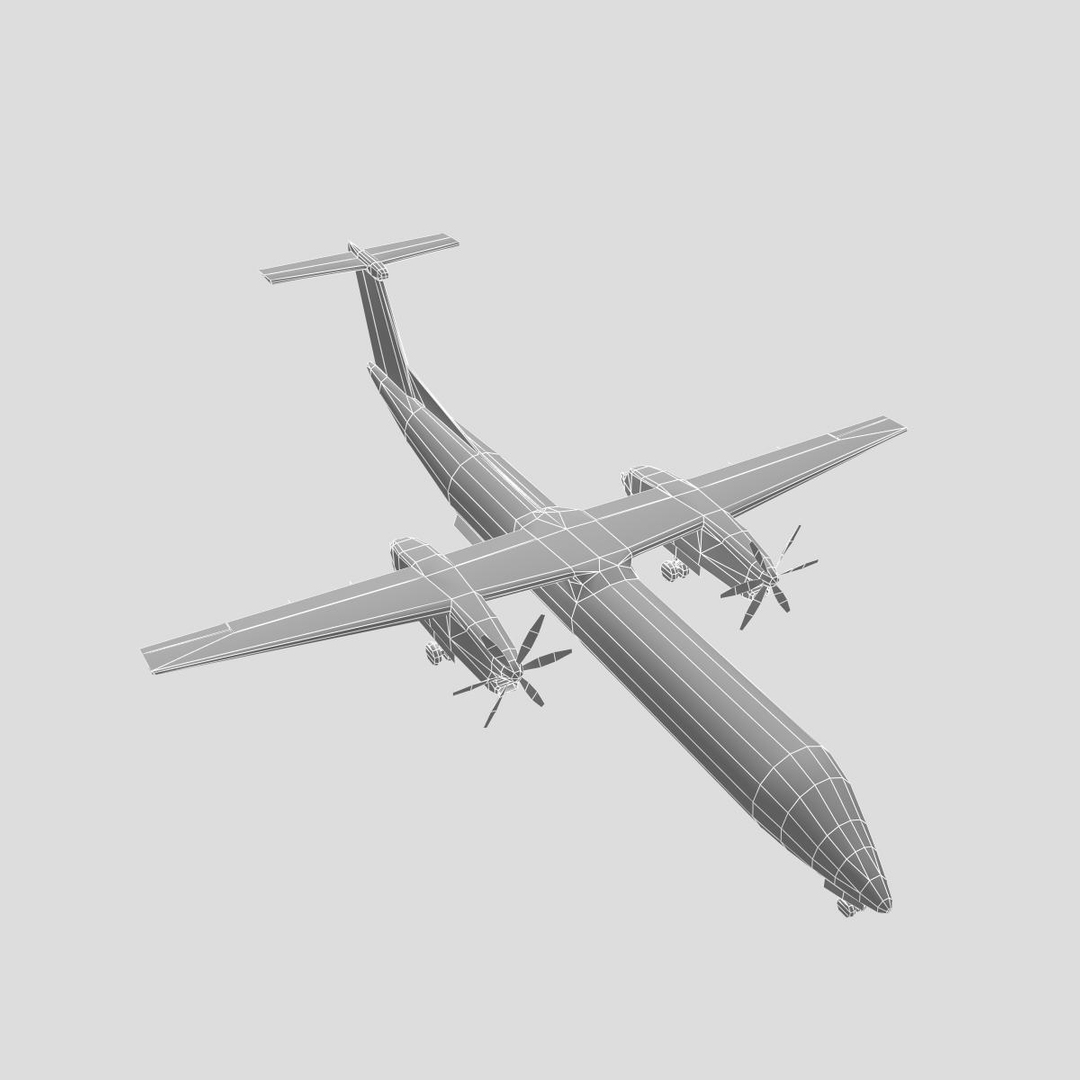 3d bombardier dash 8 q400