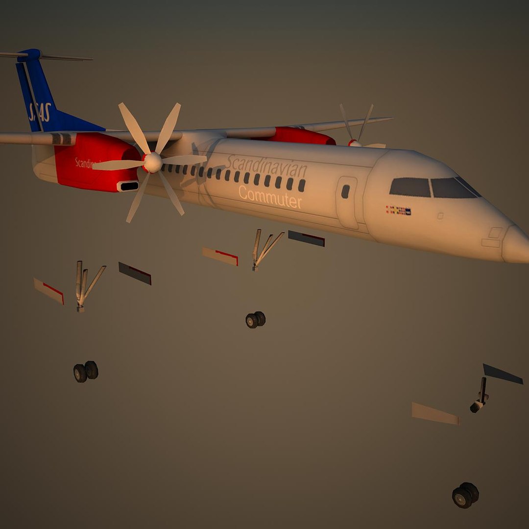 3d bombardier dash 8 q400