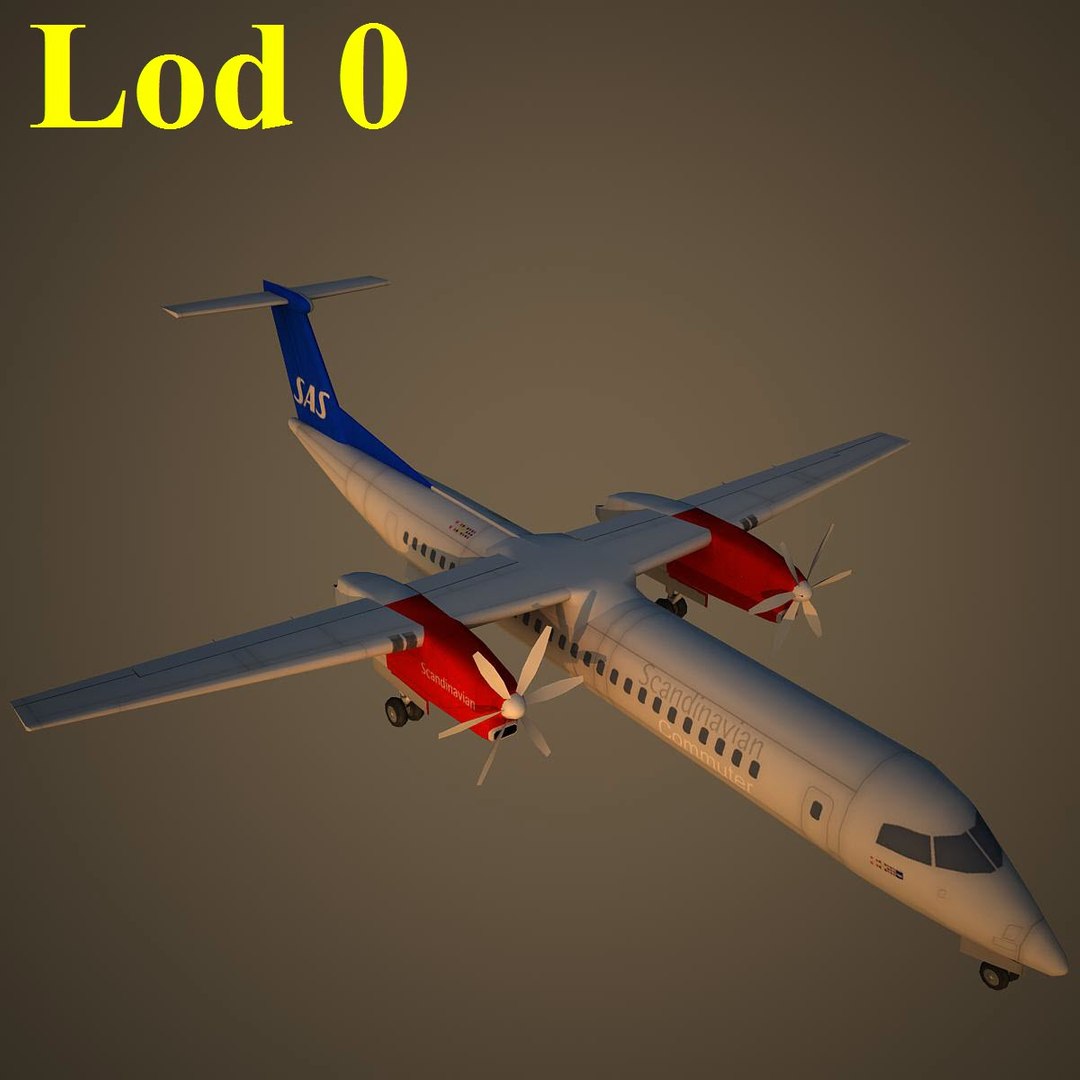 3d bombardier dash 8 q400