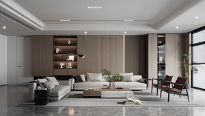 Modern living room 3D