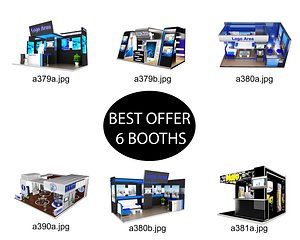 Booth Exhibition Stand c16 3D model