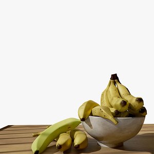 Banana Low-poly 3D model 3D model