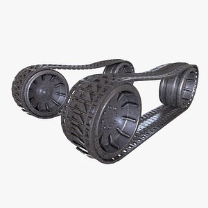 3D model tanks tracks