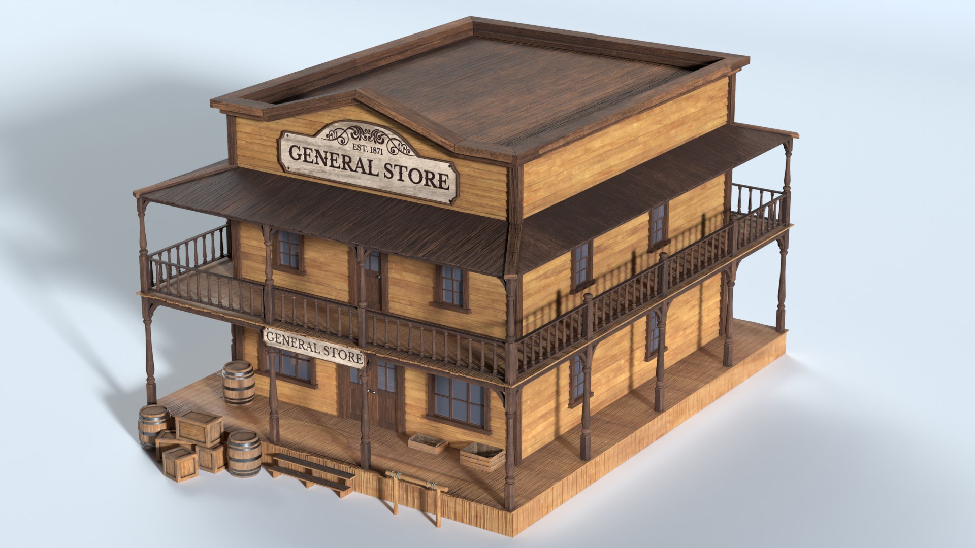 Old West General Store Building 3D model https://p.turbosquid.com/ts-thumb/2D/pqcVKA/4u/westerngeneralstore10/png/1792326097/1920x1080/fit_q87/bbbb3dd1fff89a4315ea14916298210cbc7384dc/westerngeneralstore10.jpg