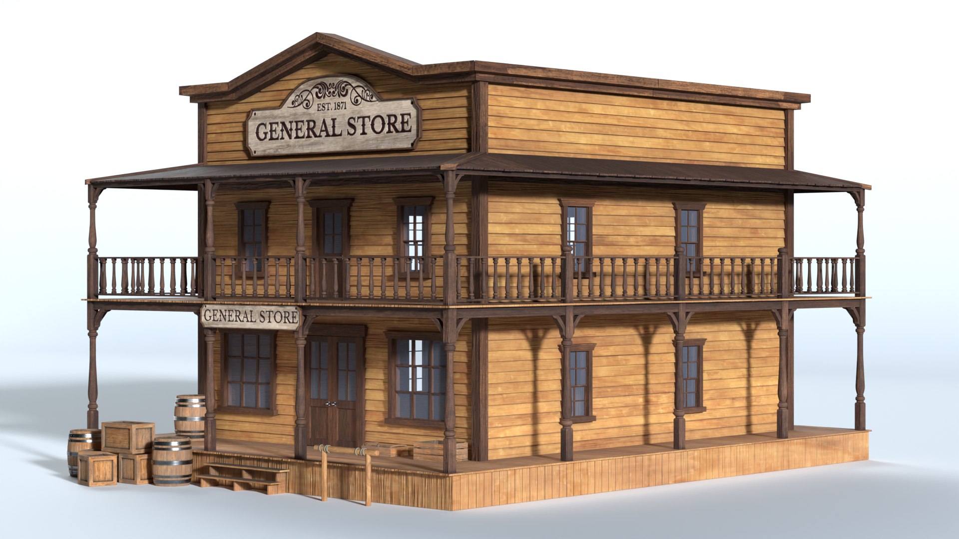 Old West General Store Building 3D model https://p.turbosquid.com/ts-thumb/2D/pqcVKA/O1/westerngeneralstore8/png/1792326111/1920x1080/fit_q87/f9338186f3bda311068828fe0138ed4cc642d509/westerngeneralstore8.jpg