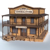Old West General Store Building