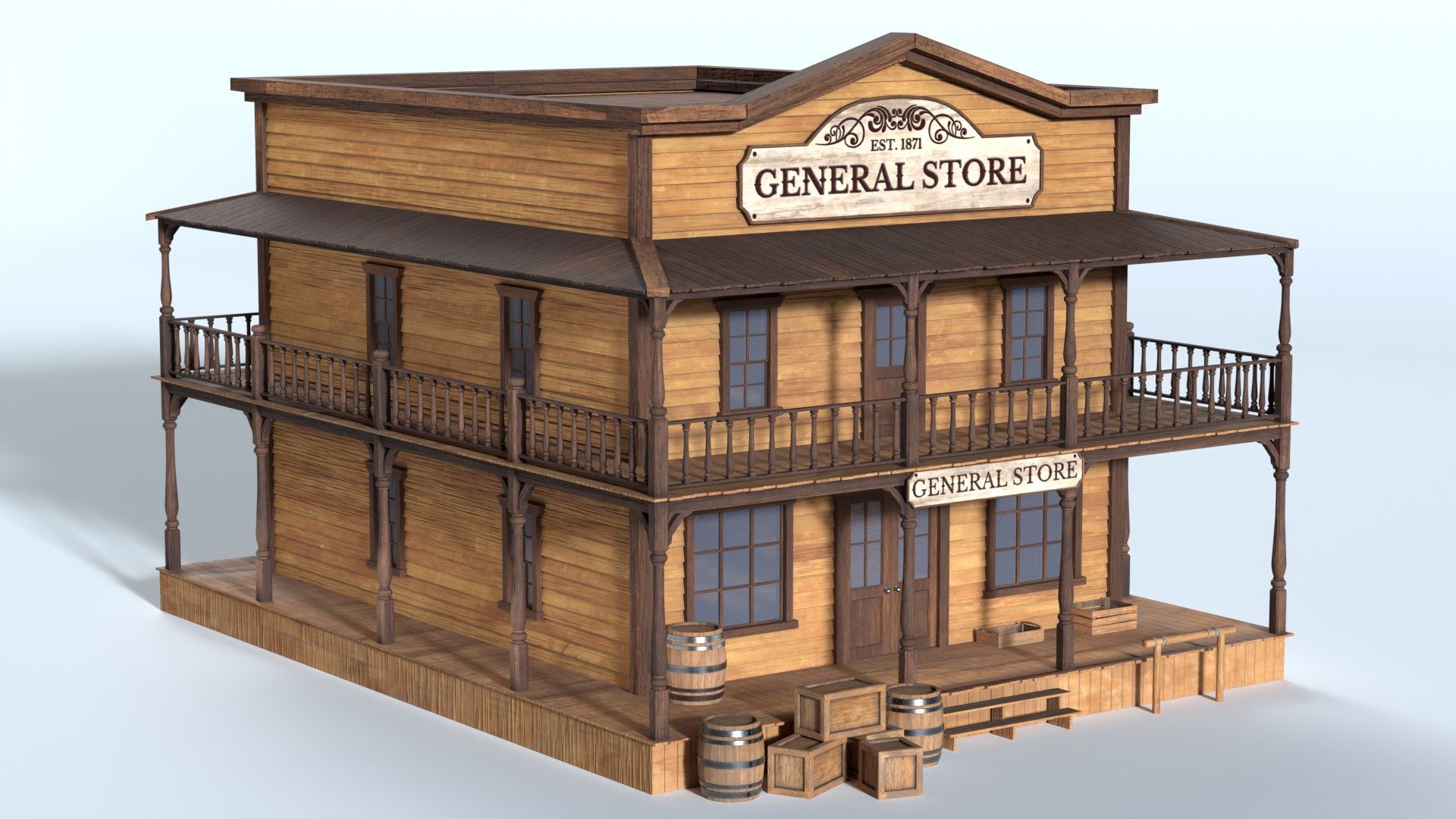 Old West General Store Building 3D model https://p.turbosquid.com/ts-thumb/2D/pqcVKA/TQ/westerngeneralstore3/png/1792326107/1920x1080/fit_q87/ce41484c0a01c08d67383fb86b36b768993af642/westerngeneralstore3.jpg