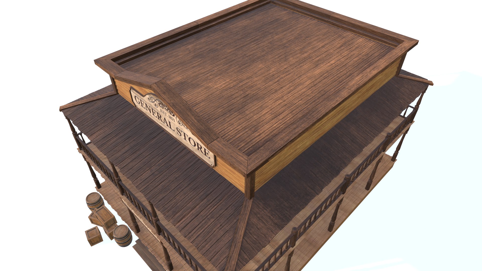Old West General Store Building 3D model https://p.turbosquid.com/ts-thumb/2D/pqcVKA/bn/westerngeneralstore15/png/1792326101/1920x1080/fit_q87/d8f6fc6dc41b10b4337c47bac21c768d046c5ba4/westerngeneralstore15.jpg