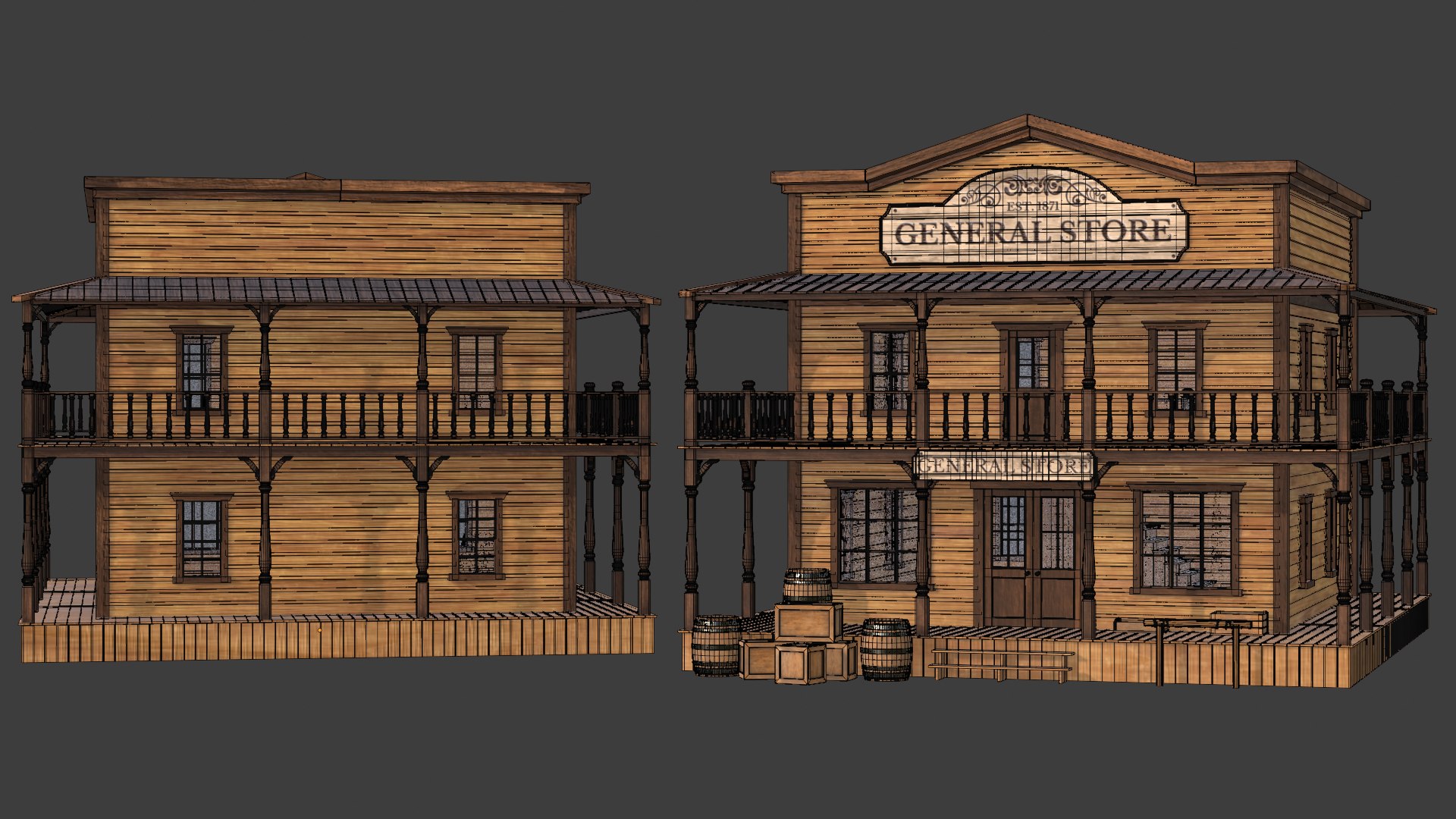 Old West General Store Building 3D model https://p.turbosquid.com/ts-thumb/2D/pqcVKA/s9/westerngeneralstorewf1/png/1792326103/1920x1080/fit_q87/20dd20d5a660e5d443050839c0dae38d33156b7b/westerngeneralstorewf1.jpg
