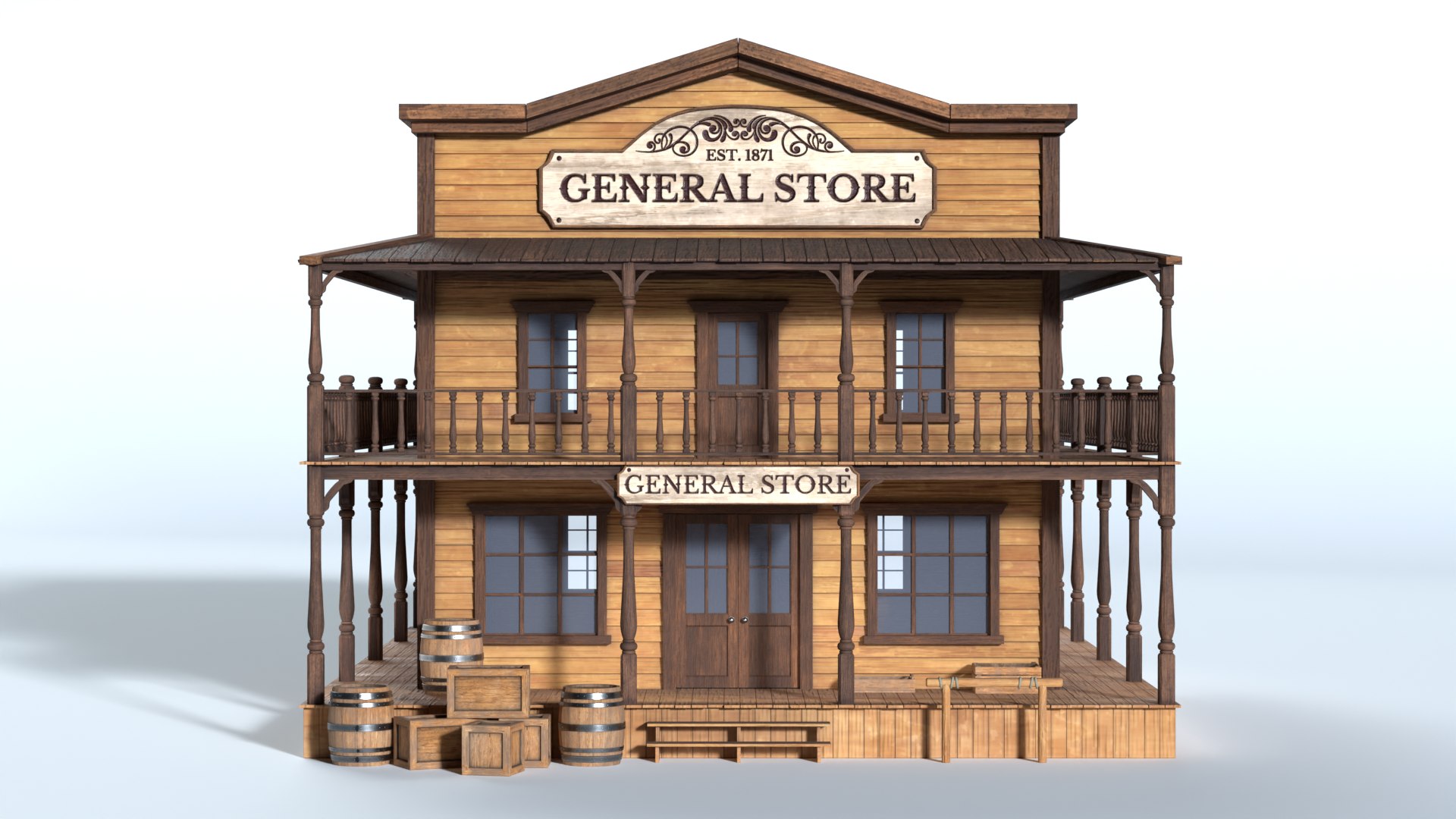 Old West General Store Building 3D model https://p.turbosquid.com/ts-thumb/2D/pqcVKA/uP/westerngeneralstore7/png/1792326109/1920x1080/fit_q87/5e2859185e21683eb0c163f6b126701b33790b6c/westerngeneralstore7.jpg