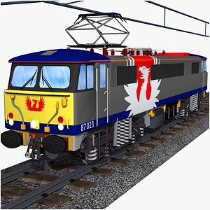 british rail class 87 electric locomotive - europhoenix