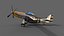3D model P51 Mustang PBR Low-poly