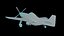 3D model P51 Mustang PBR Low-poly