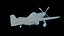 3D model P51 Mustang PBR Low-poly