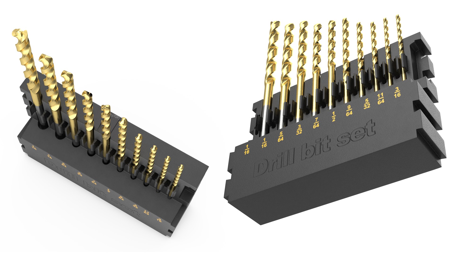 Titanium Nitride Coated Drill Bit Set 3D https://p.turbosquid.com/ts-thumb/2D/zg4FQB/GI/titaniumnitridecoateddrillbitsetc4dmodel006/jpg/1685636088/1920x1080/fit_q87/657f4082400cd884c1379b380fa39b1e0f78cb46/titaniumnitridecoateddrillbitsetc4dmodel006.jpg