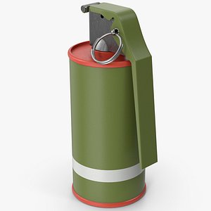 Red Smoke Grenade 3D model