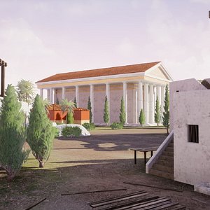 Greek Ancient Island City model