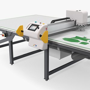 table cutting rigged 3D model