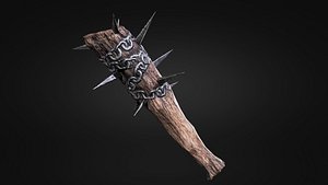 3D Low Poly Modular Weapon - Cudgel