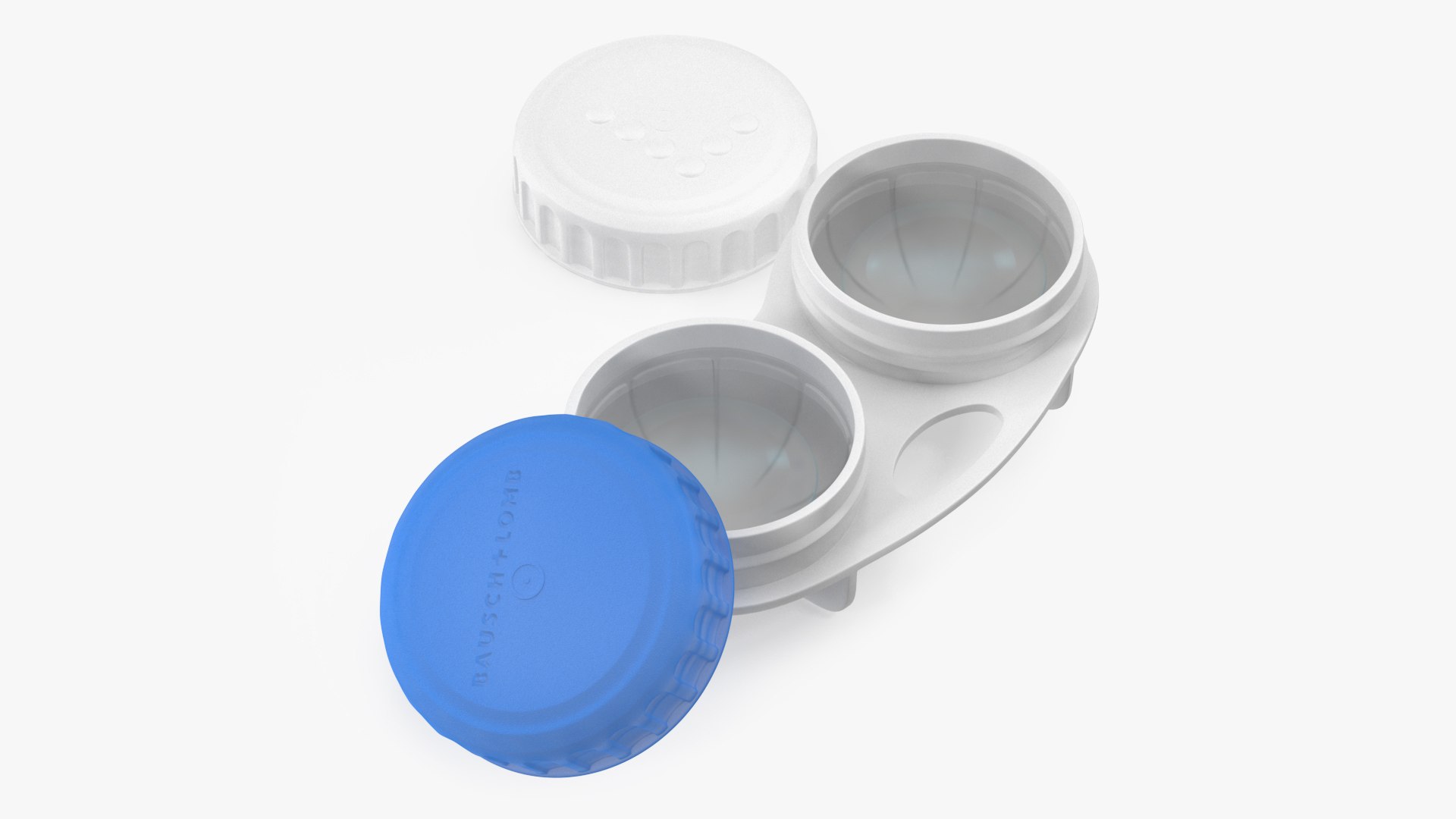 Bausch and Lomb Contact Lens and Case 3D model preview