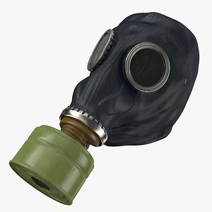 3d model of gas mask