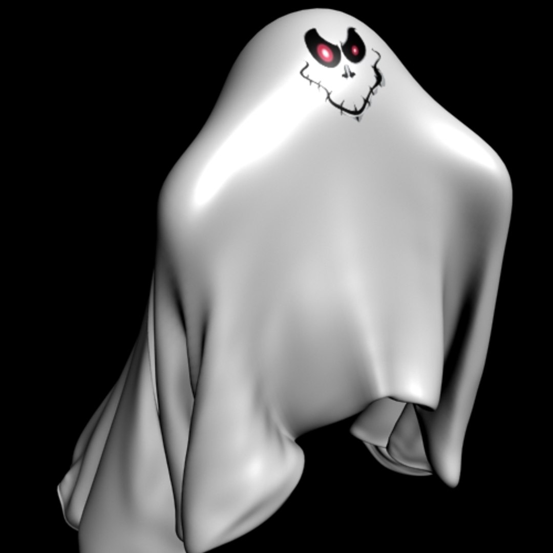 Cartoon Ghost Rigged 3d Max