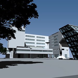 city cityscape 3d model