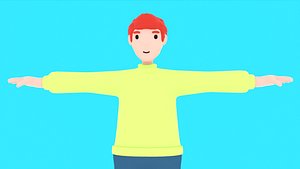 Cartoon Motion Character Man