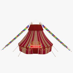 3D tent circus model