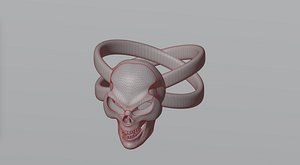 Skull ring 2 3D model