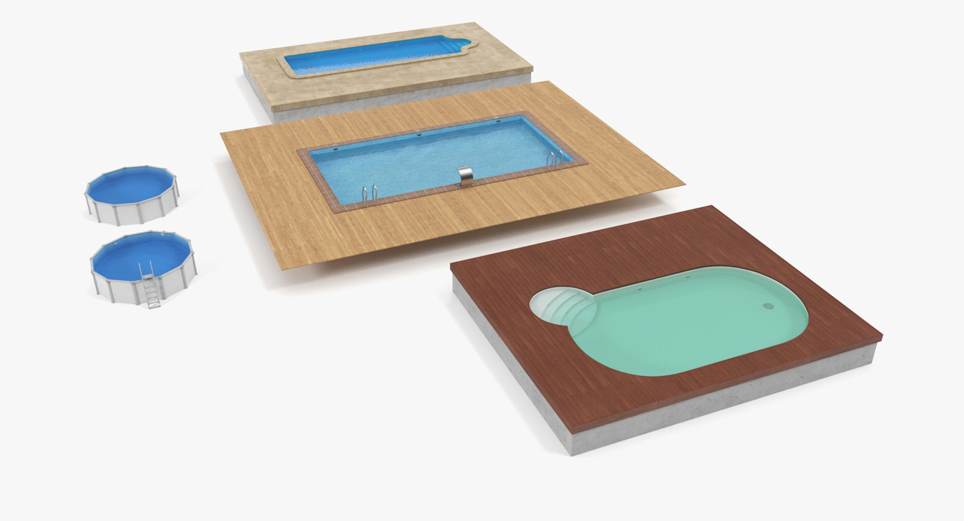 Swimming Pools 3D Model - TurboSquid 1246596