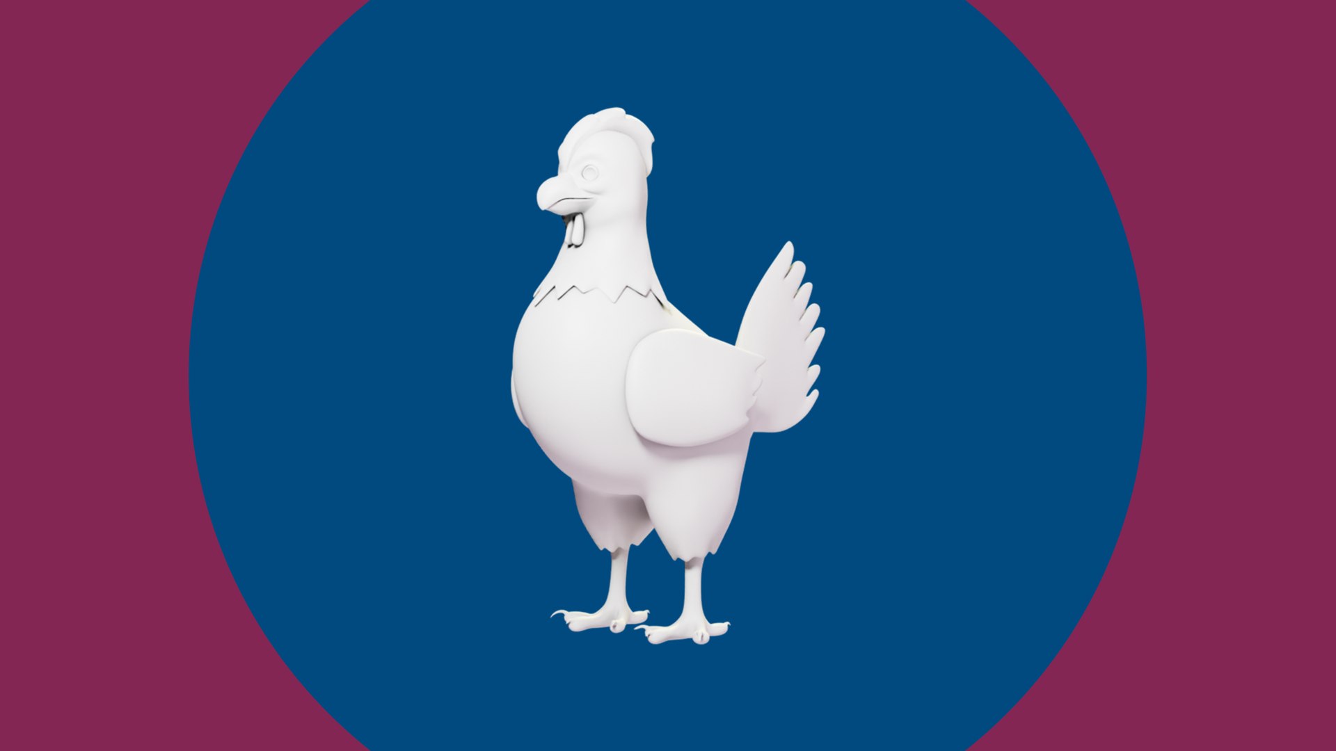 3D Model Rooster 3D Cartoon Rigged Model - Blender - TurboSquid 2222086