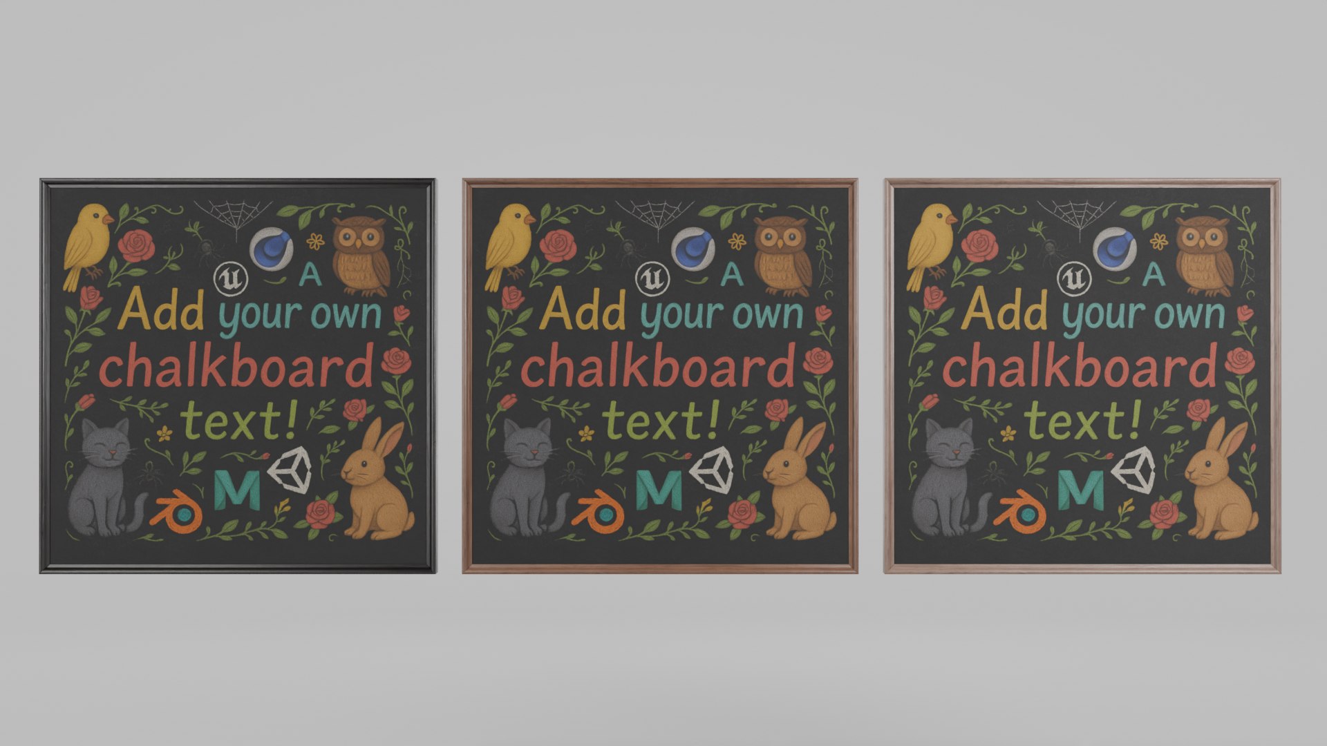 3D Customizable Wall-Mounted Blackboard - Square Regular Writing Board https://p.turbosquid.com/ts-thumb/2E/g8h0NK/8c/r_17/png/1746974405/1920x1080/fit_q87/91ba4b7aacd1aaab67f246bbdc26de7b03adfecd/r_17.jpg