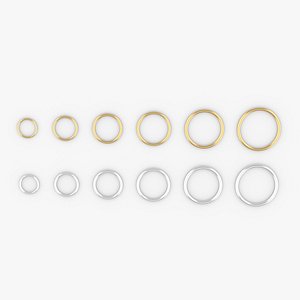 3D model Bag Hardware Metal O Ring