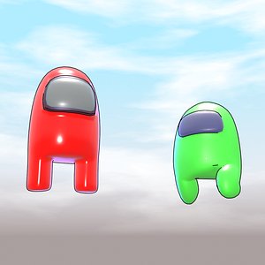 3D model of the hero Among Us 3D