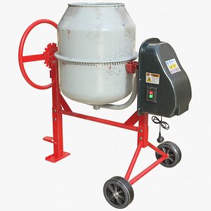 3D model ConcreteMixer 01 c