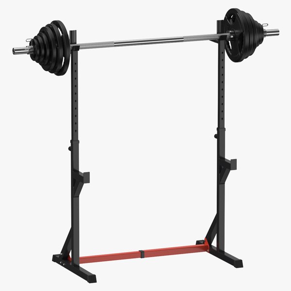 3D Barbell and Squat Stand Type 01 Clean and Dirty