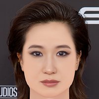 Meng er Zhang Head - No Hair - Low poly head for game