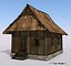 free wooden cabin 3d model