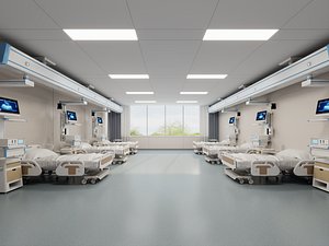 3D Modern Hospital Ward Room3D model