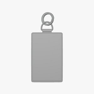 Leather Keychain Geometry Only No Textures No Materials