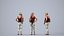Basics0691 - A set containing 5 models of male and female adults standing in casual attire in public